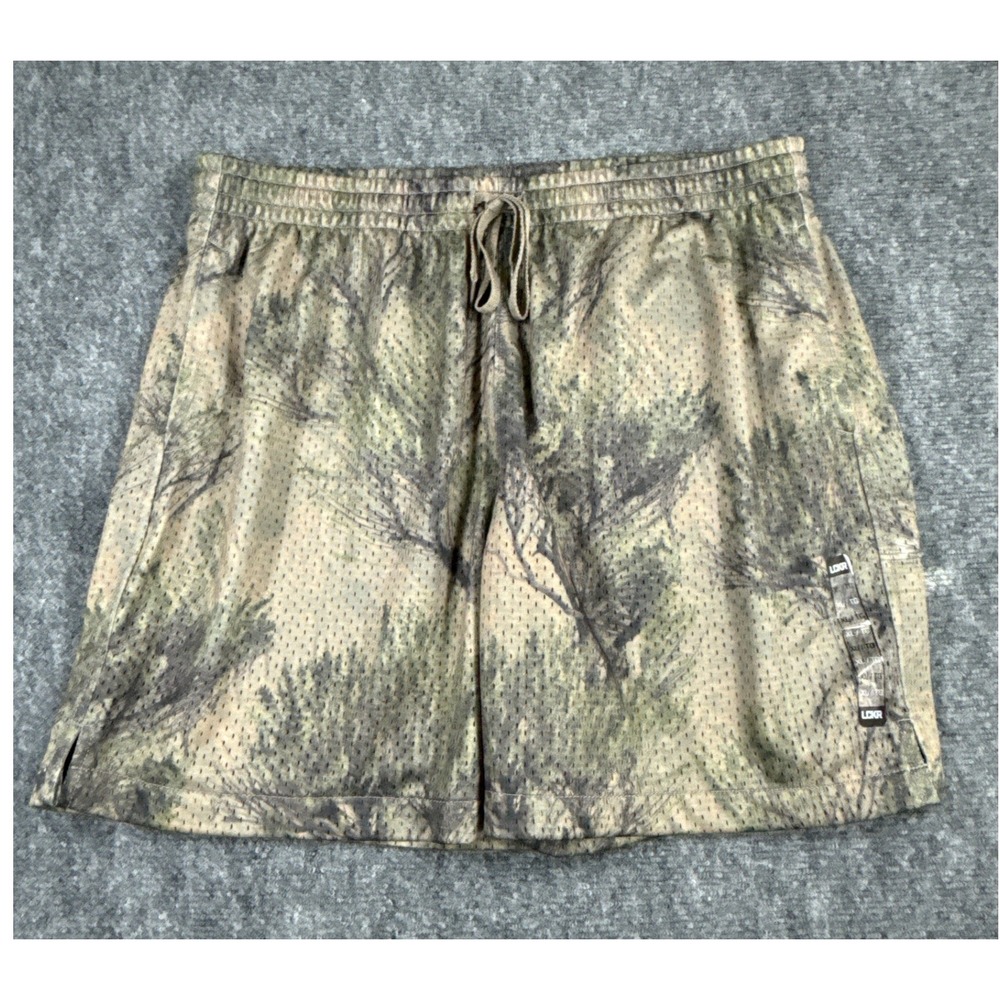 LCKR Mens Brentwood Mesh Shorts Camo Camouflage XL NWT